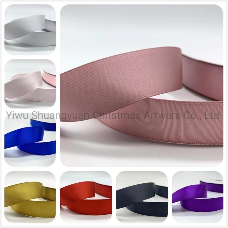 fashion Colourful Satin Ribbon for Weeding Christmas Party Gift Baking Packing Bow Card Decoration