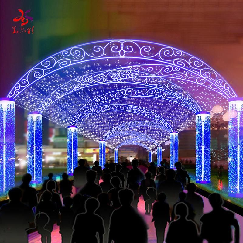 Outdoor 3D LED Lighting Arch Street Garden Decoration Lights