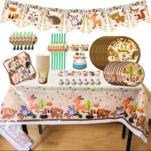 Disposable Cake Topper Forest Birthday Party Decorations