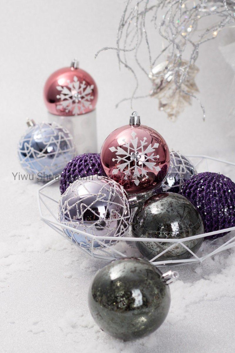 Artificial Christmas Hanging Balls for Holiday Wedding Party Decoration Supplies Hook Ornament Craft Gifts