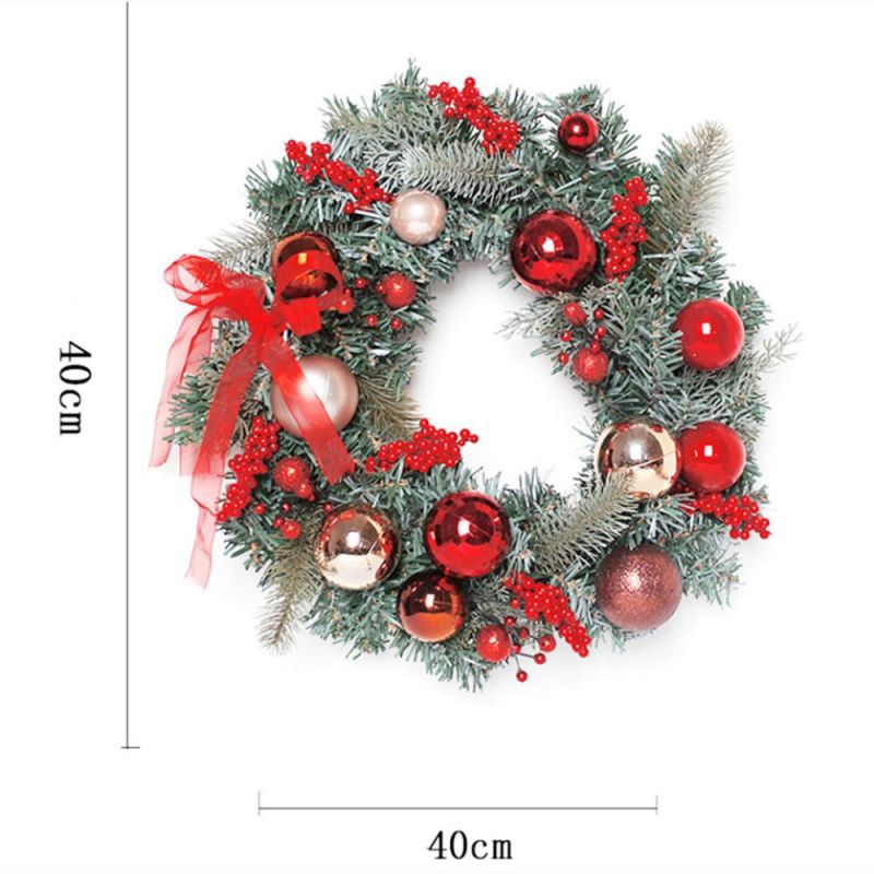 Christmas Holiday Decoration Custom Wreath with Ornaments Decorations