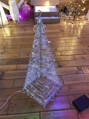 LED 3D Cone Motif Curtain Light Christmas Decoration