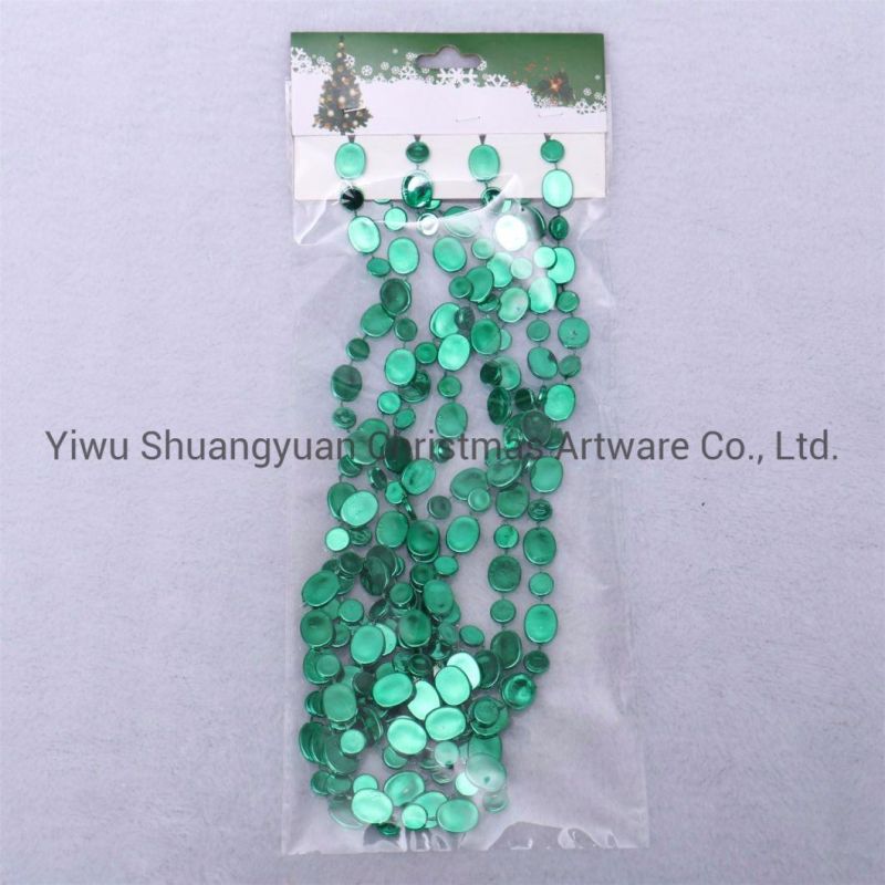 Plastic Bead Chain Roll for Christmas Tree Decoration