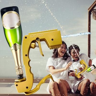 Champagne Spray Gun Hand Alloy Party Drinks Guns Bar Birthday Celebration Durable Champers Wine Stopper Pourer Spray Gun Shooter