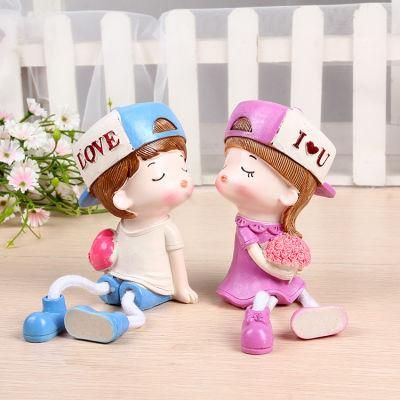 Christmas Cartoon Desktop Ornaments Resin Ornaments Gifts Crafts Sling Dolls