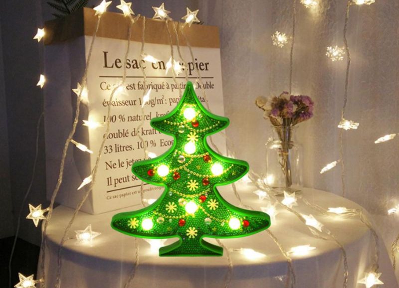 DIY Christmas Tree Snowman Painting