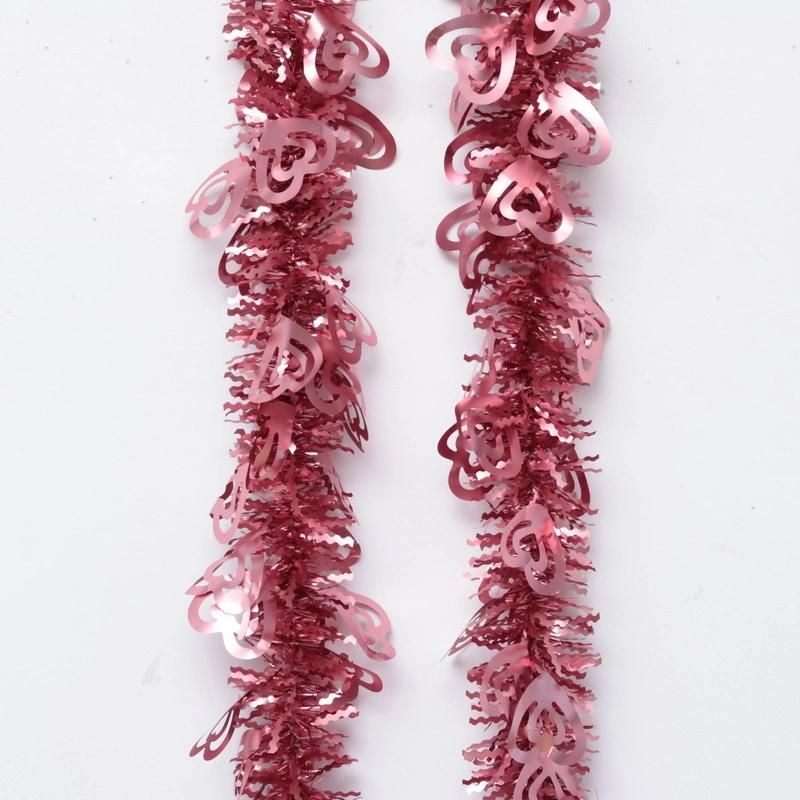 Popular Rose Gold Christmas Decorative Tinsel Party Festival Wedding Decorations Ornaments