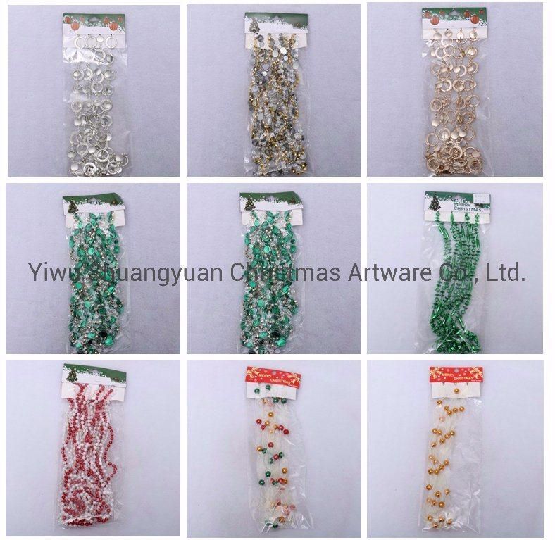 Plastic Chain Round Plastic Beads Chain for Christmas Decoration