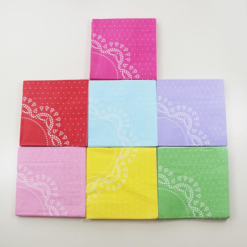 Lekoch Customize Hot Stamp Disposables Airlaid Dinner Birthday Paper Napkins