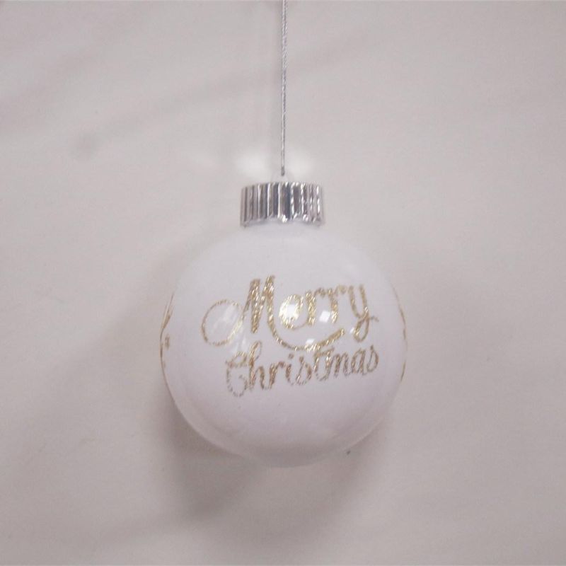 High Quality Custom Plastic Xmas Indoor Ornament Christmas Ball