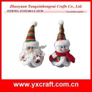 Christmas Decoration (ZY15Y160-1-2) Father Christmas and Snowman Candy Jar Shop