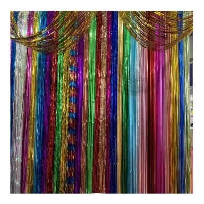 Showsea Party Pet Metallic Backdrop Tinsel Curtain Decor Foil Fringe Foil Curtain Photo Booth Props