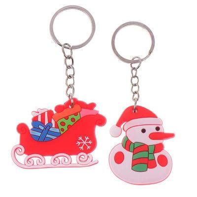 Wholesale Christmas Snowman Custom Cartoon Character Pendant Key Chain