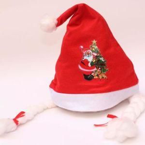 Adults and Kids Christmas Caps Thick Ultra Soft Plush Santa Claus Holidays Fancy Christmas Hats