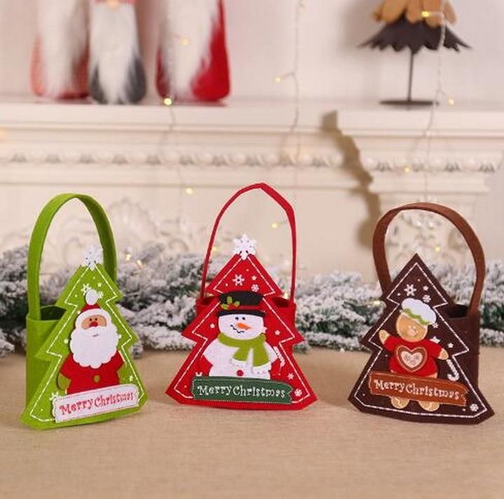 Christmas Felt Candy Gift Tote Bag