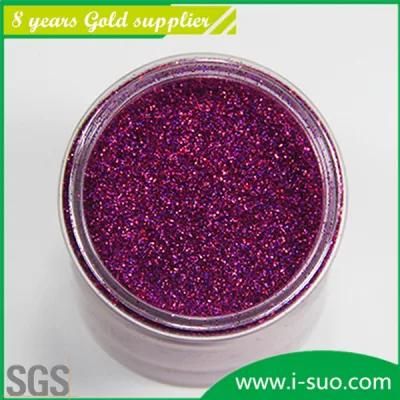 Laser Red Glitter Powder for Decoration