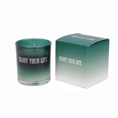 Factory Outlet Empty Customized Candle Jar Gradient Glass Candle Holder