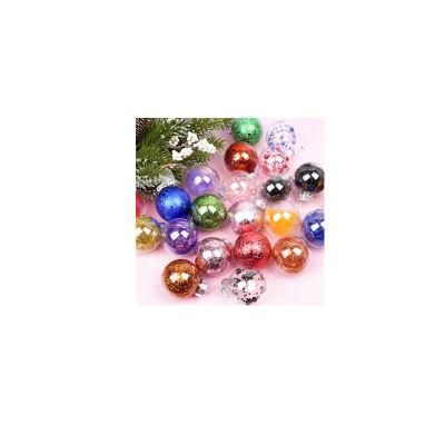Transparent Crystal Xmas Christmas Baubles Set for Tree