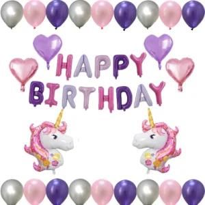 Unicorn Birthday Party Balloon Background Decoration Birthday Balloon