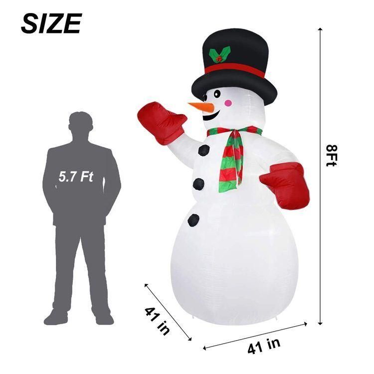 Hot Sale Gift Family Yard Christmas for Advertising/Wedding/Party/Events Inflatable Snowman