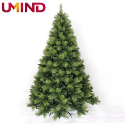 Yh2160 Green PVC PE 240cm Christmas Decorations Artificial Metal Frame Christmas Trees