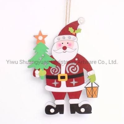 Christmas Paper Board with Santa for Holiday Wedding Party Decoration Supplies Hook Ornament Craft Gifts