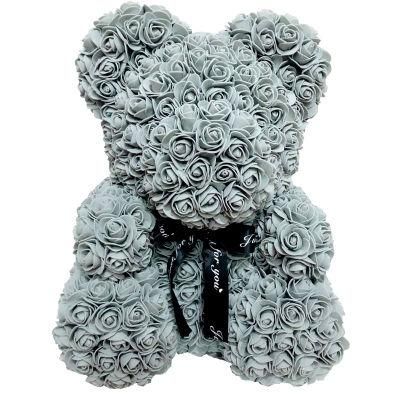 25cm Unicorn Valentine&prime; S Day Gifts Eddy Luxury Venders with Gift Box Rose Bear Flower T Rose Flower Bear