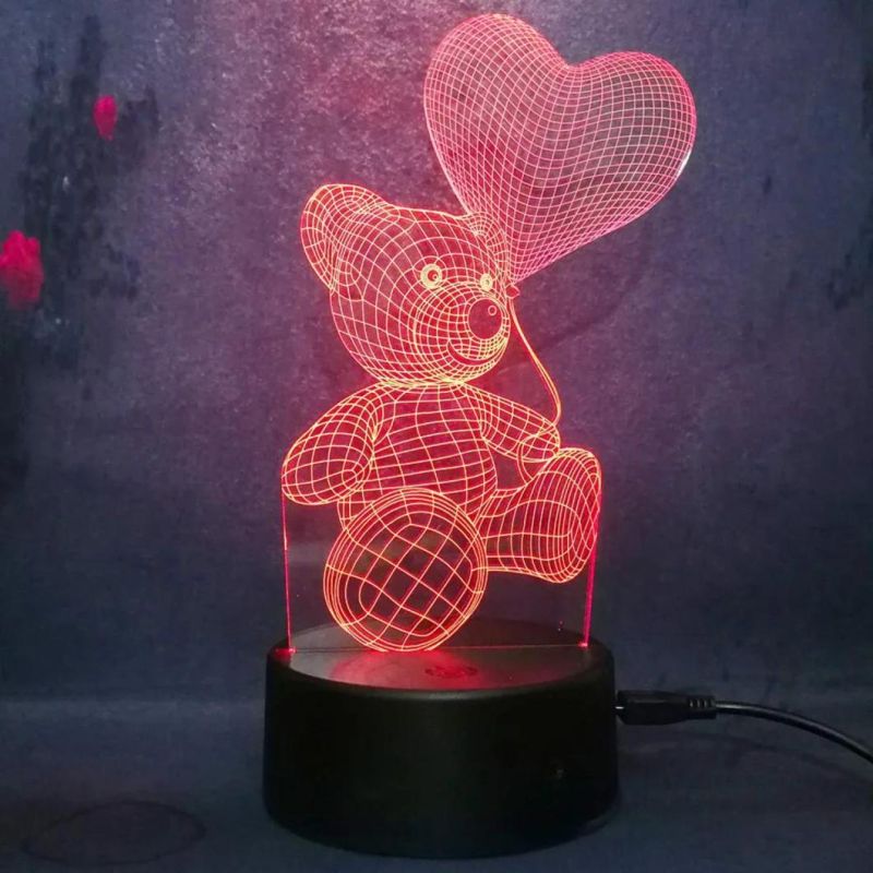 3D Love Bear Room Decoration Bear