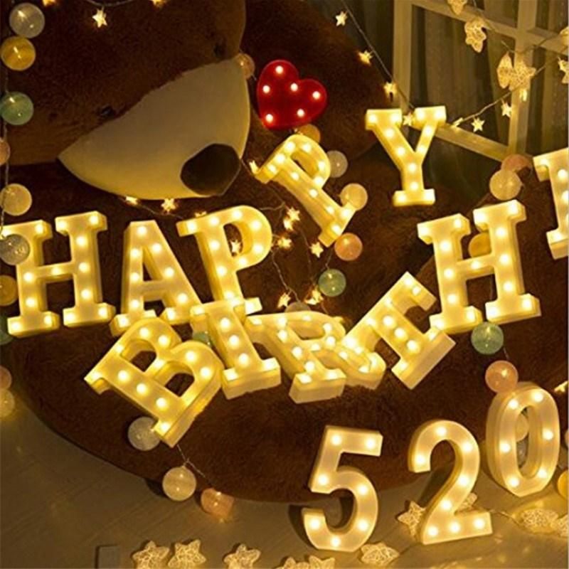 LED Letter Light Home Wedding Decoration Alphabet Romantic Letter Lights