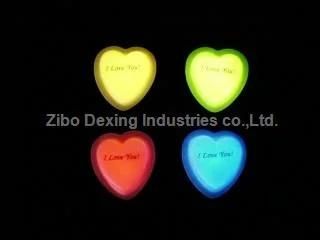 Love Glow Badge heart shape glow badge