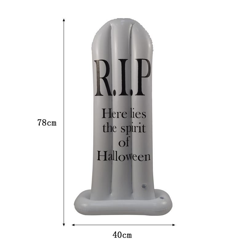 PVC Outdoor Dress up Party Play Gravestone Toys Inflatable Halloween Tombstone Cemetery Spooky Blowup Yard Decoration