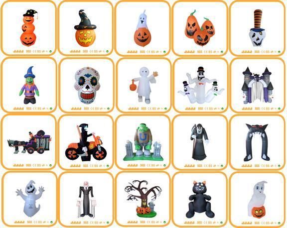10FT Halloween Inflatable Scarecrow Lights Lawn Inflatables Home Yard Decoration