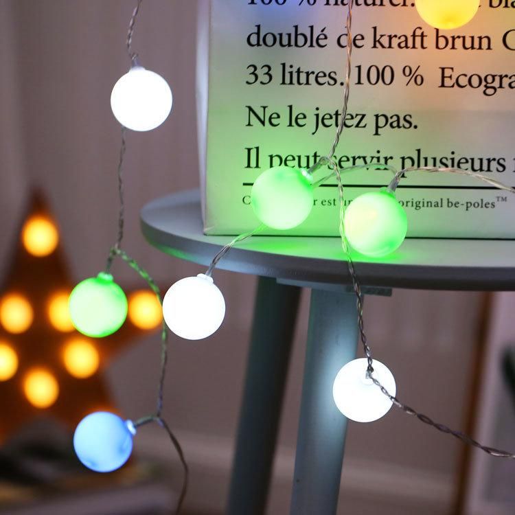 Multicolor LED Garland Decorative String Lights Balls