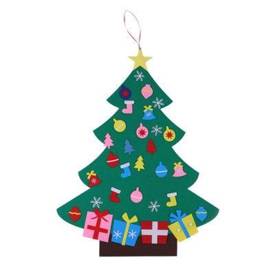 Artificial DIY Felt Christmas Tree Kids Gifts 3D Christmas Ornaments