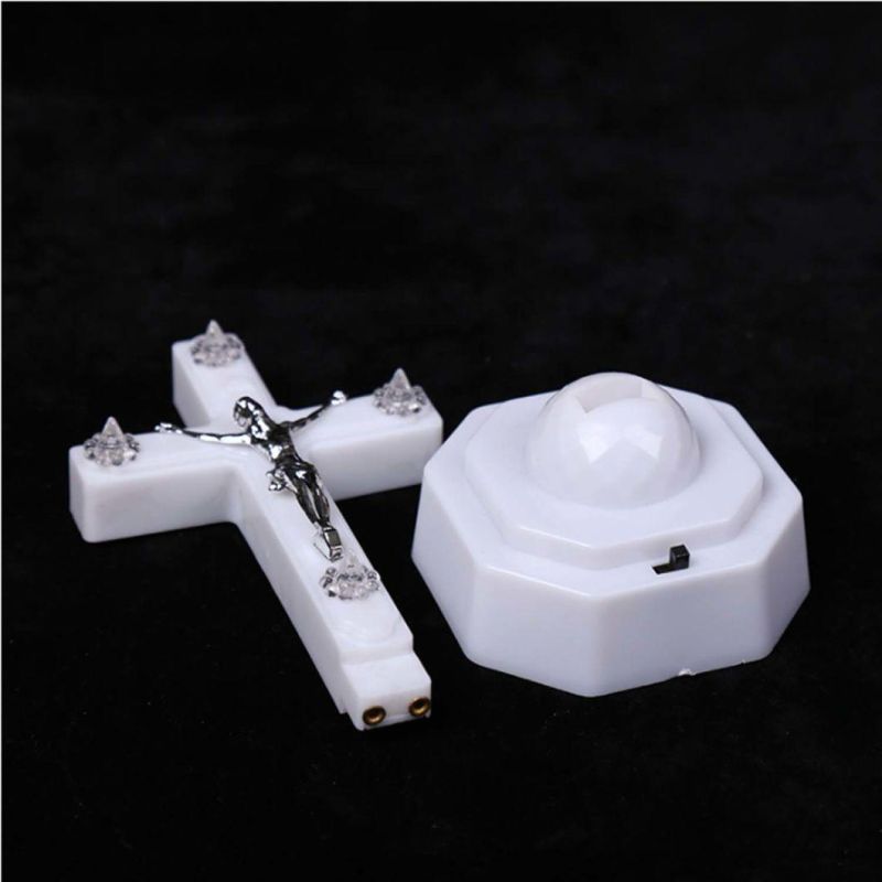 LED Eucharistic Small Night Light Lamp Cross Jesus Furnishing Articles