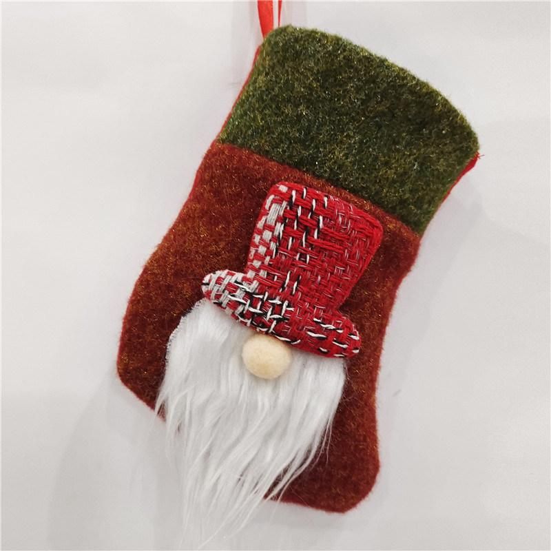 Cute Design Christmas Tree Hanging Gift Stocking