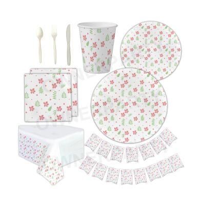 Wedding Bridal Showers Disposable Paper Dinnerware Set Serves 24 Gold Confetti Party Tableware