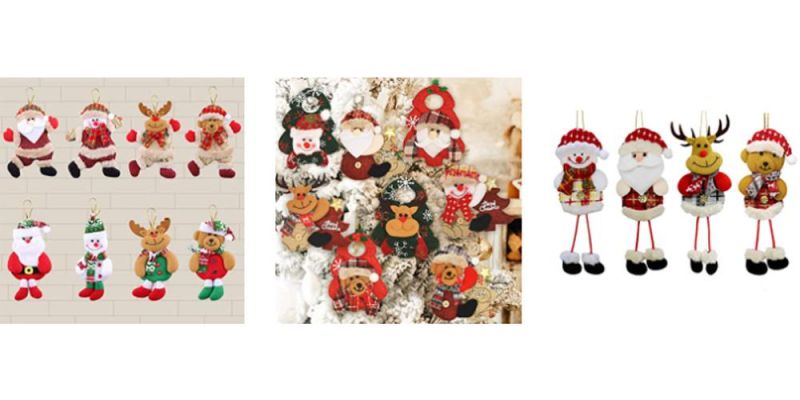 Christmas Gnomes Hanging Ornaments, Swedish Gnome Handmade Plush Santa Elves Christmas Tree Hanging Decorations Holiday Xmas Decorations