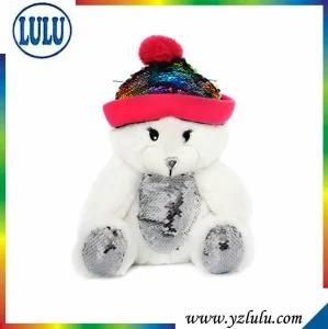 Promotional Gift Stuffed Custom Plush Toy Bear Kids Christmas Present Gift with Hat