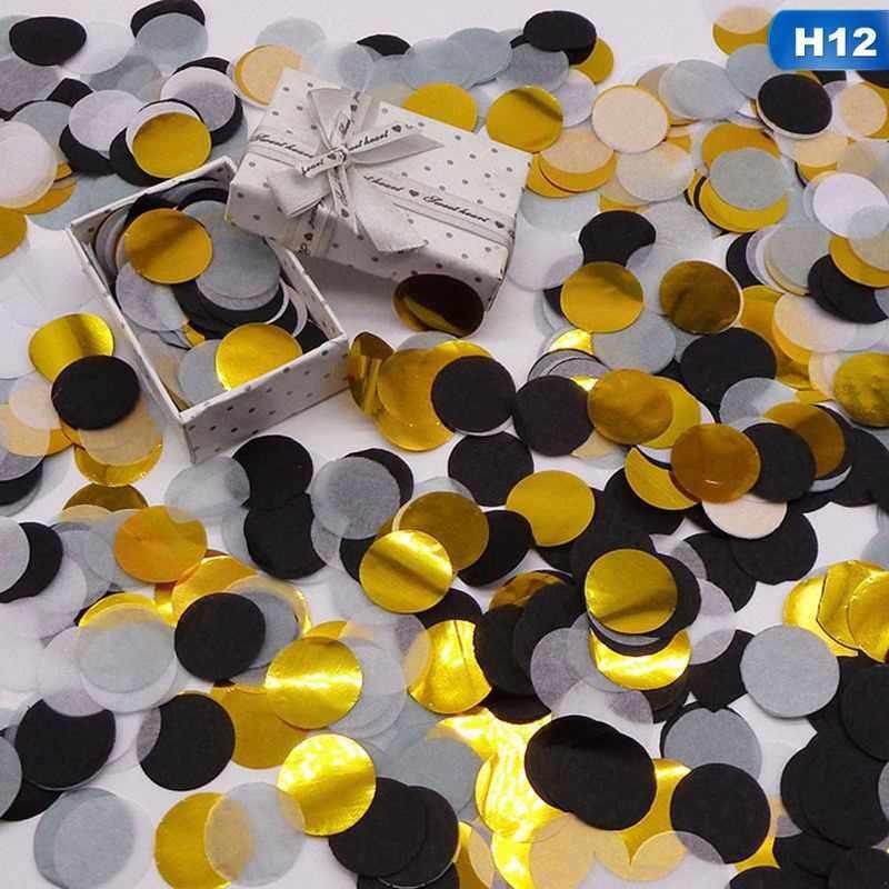 Foil Metallic Glitter Confetti Paper Confetti for Wedding Birthday Carnival Party Halloween