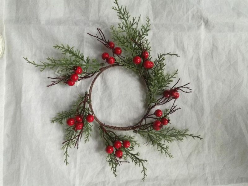 Plastic Artificial Christmas Wreath Home Decoration