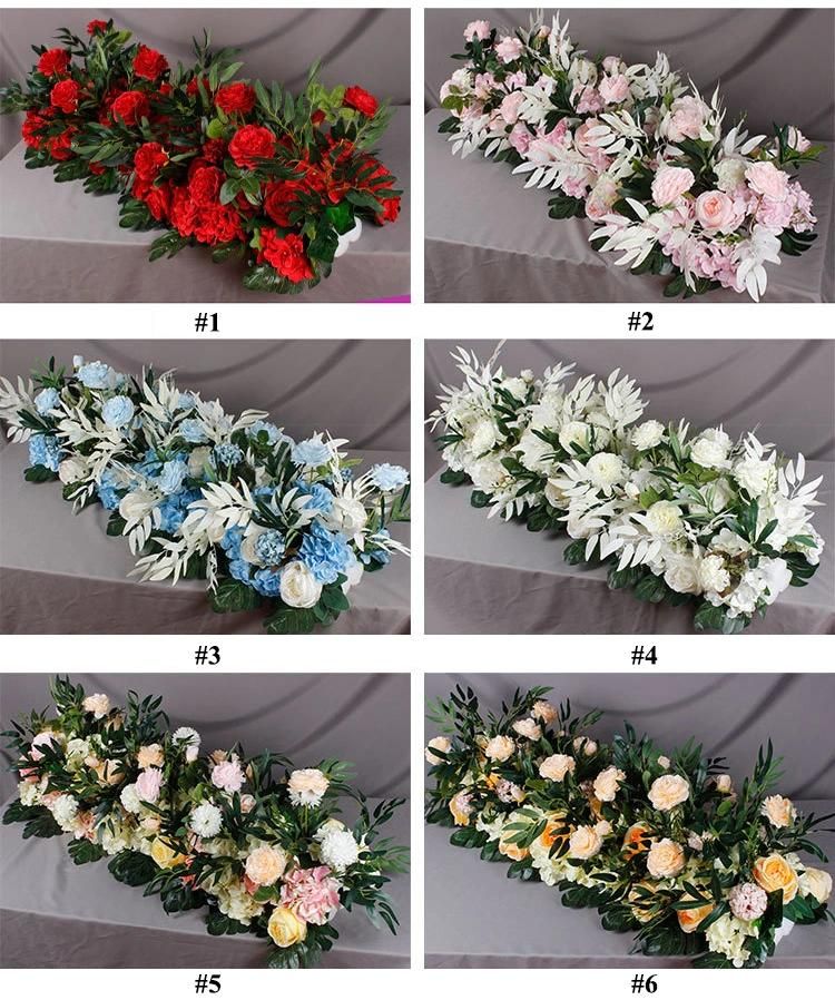 Artificial Flower Row Wedding Arch Background Wall Decoration Long Flower Shop Window Arrangement Flower Row