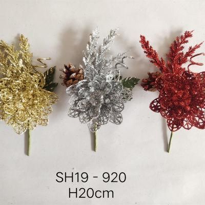 Wholesale Popular Christmas Party Decorations Artificiales Flowers