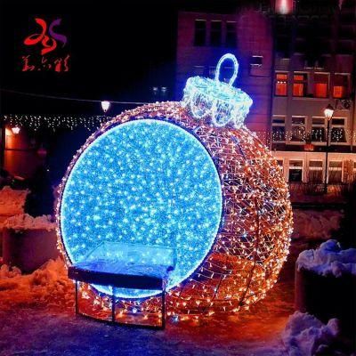 Lighted Waterproof Giant Christmas Ball for Christmas Decoration