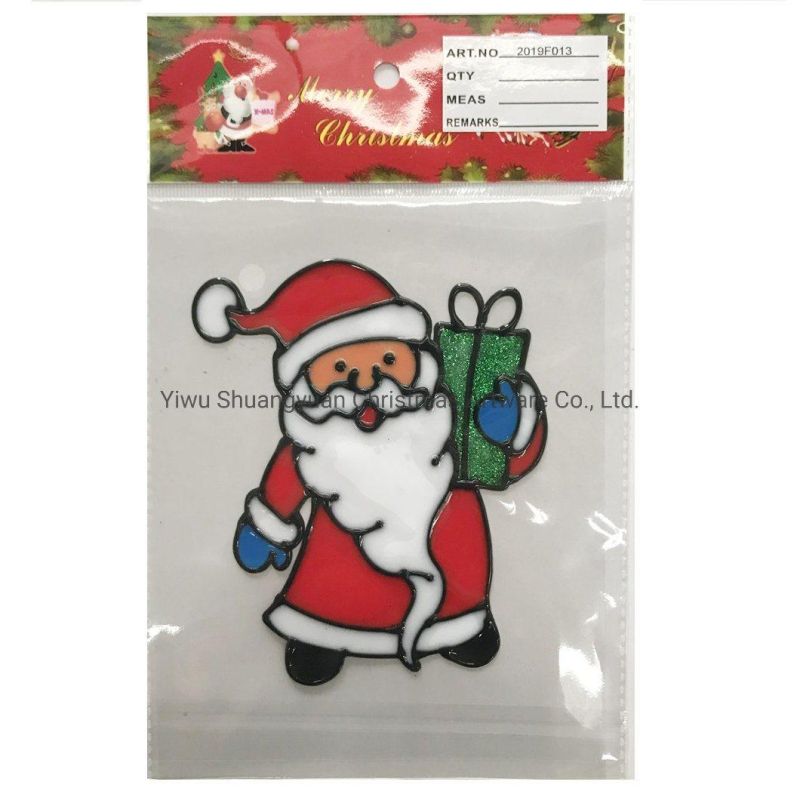 Classical Merry Christmas Santa Clause Window Sticker