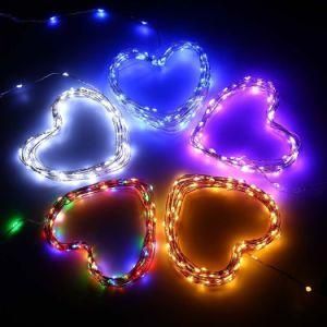 50-200LED Waterproof LED String Lights Solar Copper Wire Lights Christmas Decoration Lights