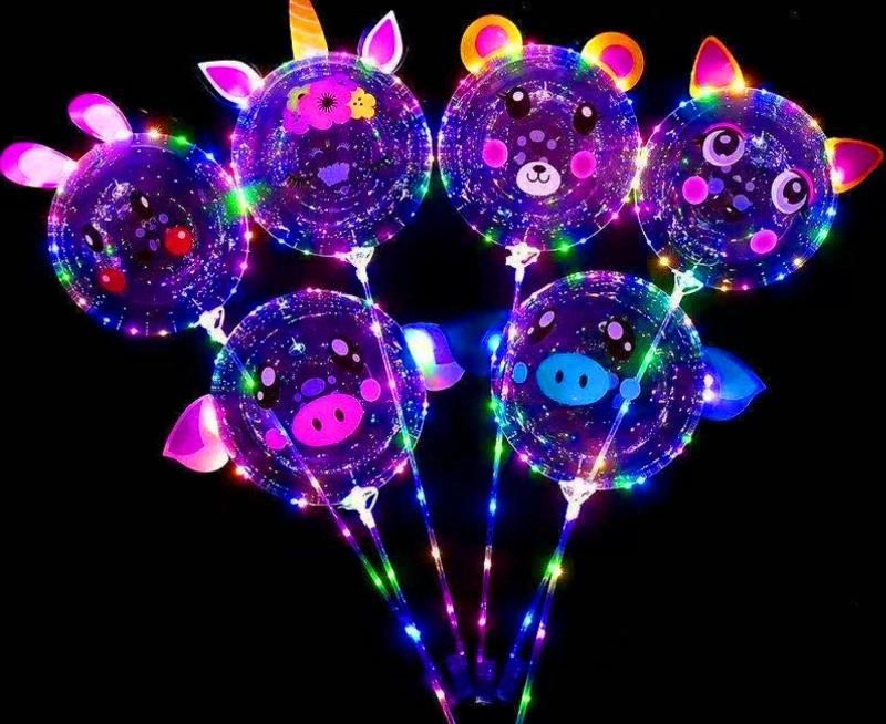 Cartoon Bobo Balloon Light LED Balloon for Christmas Wedding Party