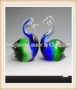 Animal Multicolour Goose Glass Craft for Decoration