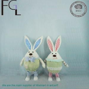 Handmade Fabric Bunny for Home and Table Decoration