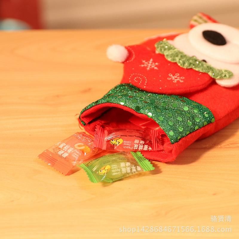 High Quality Christmas Ornaments Holder Handmade Felt Christmas Stocking Socks for Gift